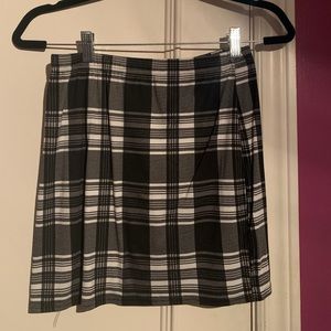 Boohoo stretchy plaid skirt